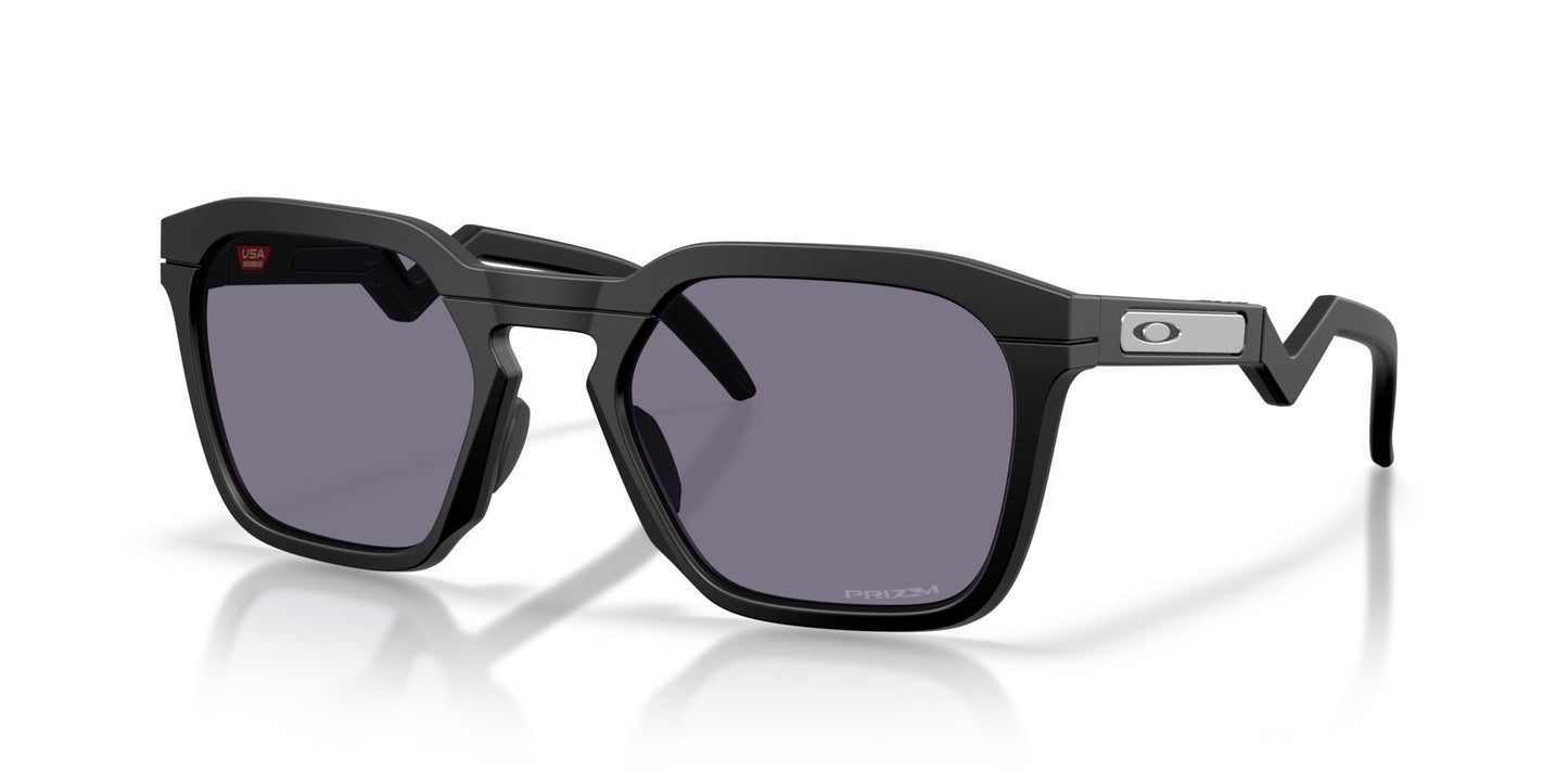 OAKLEY HSTN SQ MATTE BLACK SUNGLASSES w/ PRIZM GREY