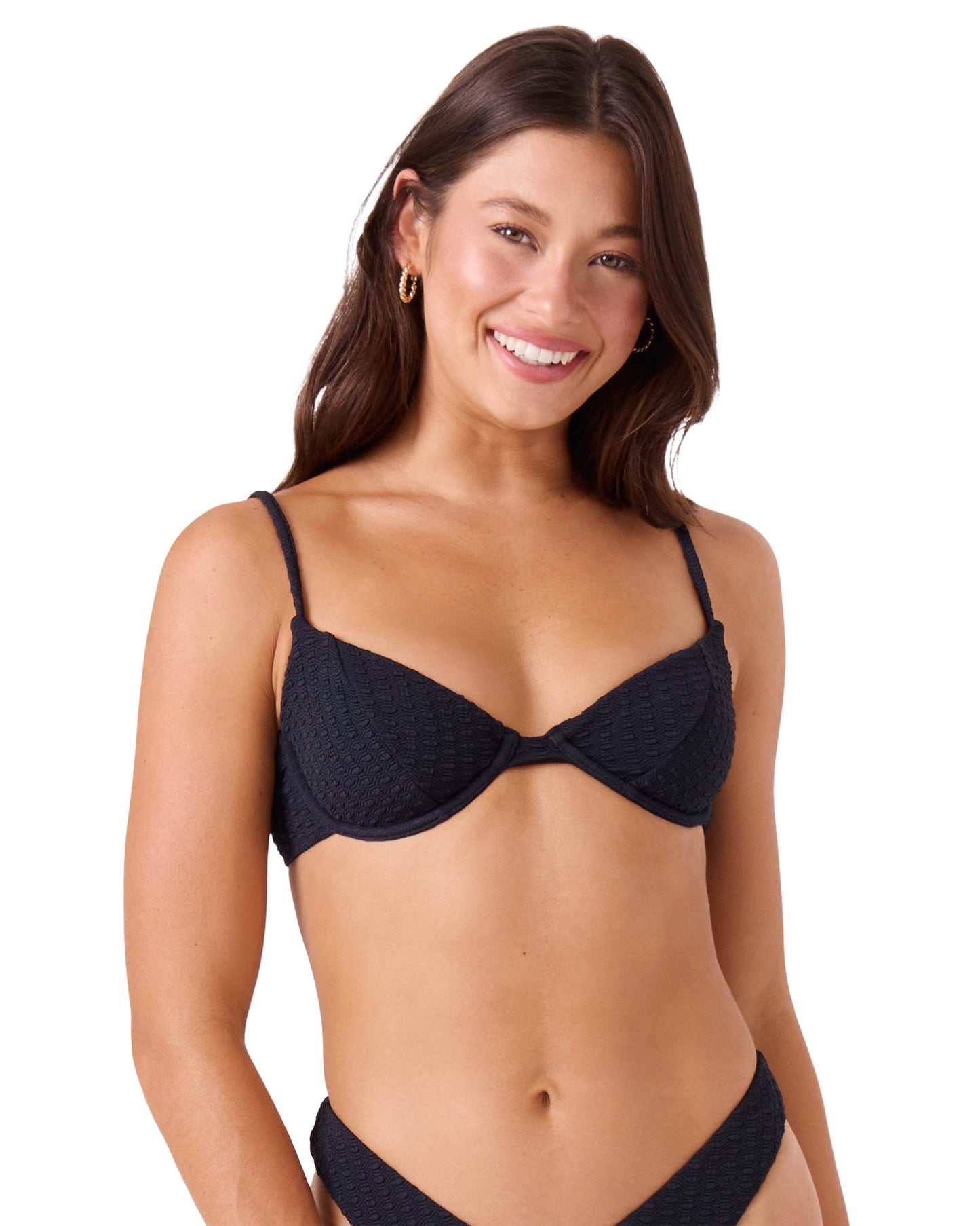 ROXY WMNS HALEIWA DEMI UNDERWIRE BIKINI TOP SP26 (ANR) ANTHRACITE