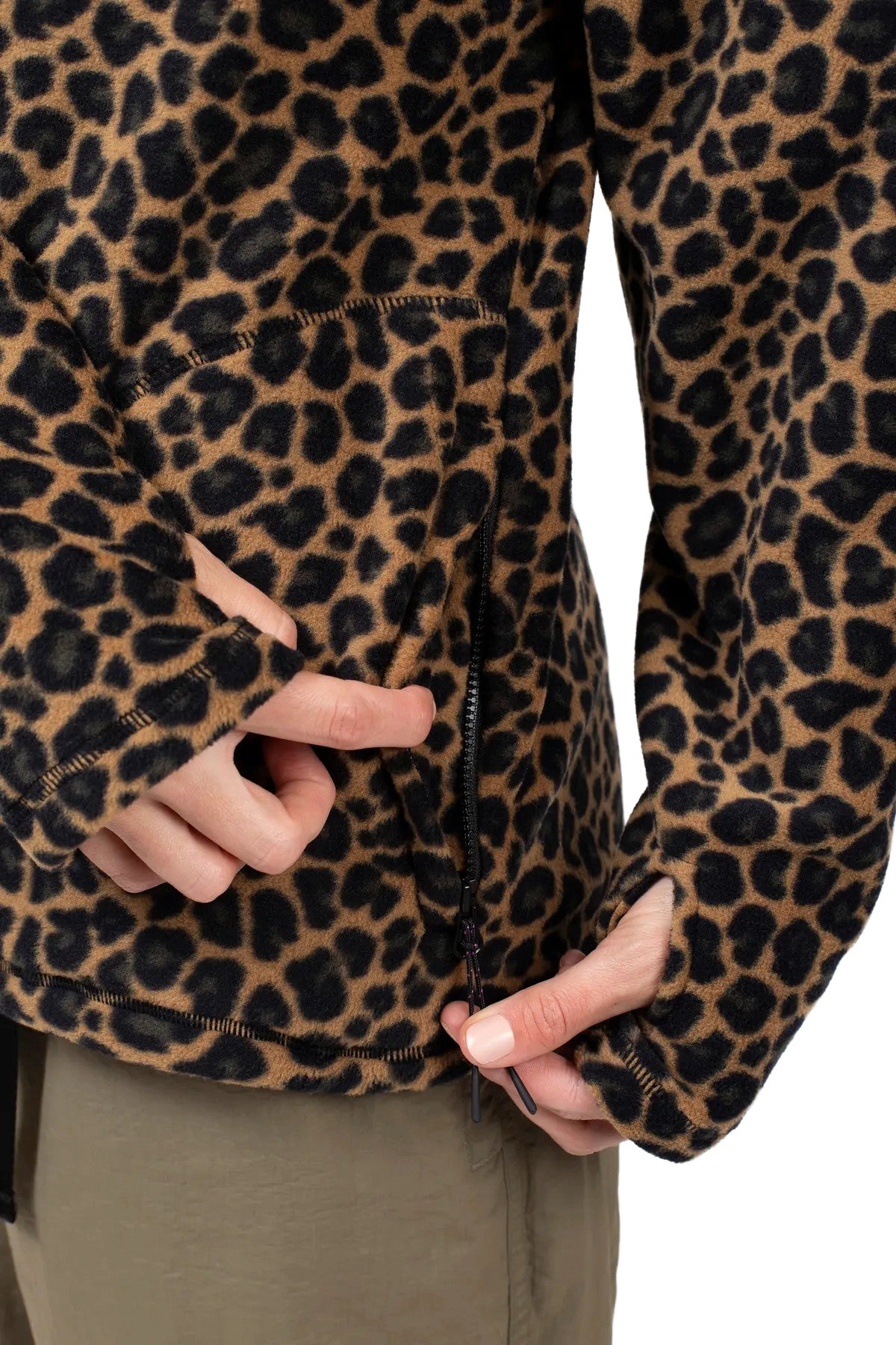2026 EIVY WMNS TECHLIGHT HALF ZIP FLEECE V2 LEOPARD