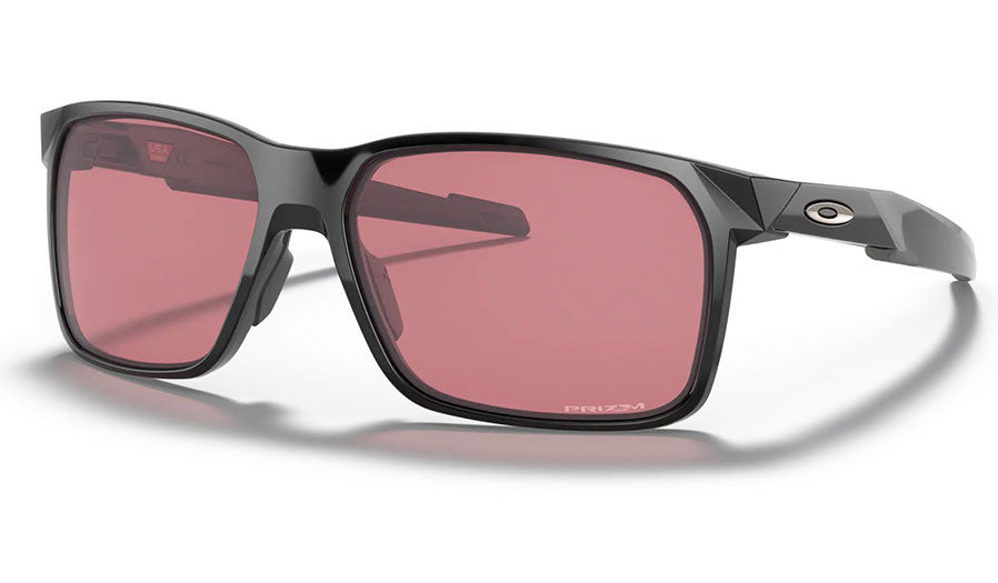OAKLEY PORTAL X POLISHED BLK SUNGLASSES w/ PRIZM DARK GOLF LENS