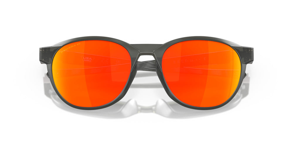 OAKLEY REEDMACE MATTE GRY SMOKE SUNGLASSES w/ PRIZM RUBY PLR LENS