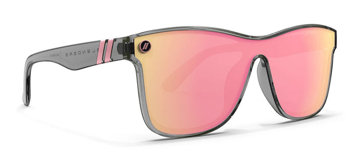 BLENDERS MILLENIA X2 DAKOTA MIST GREY SUNGLASSES w/ PINK PLR LENS
