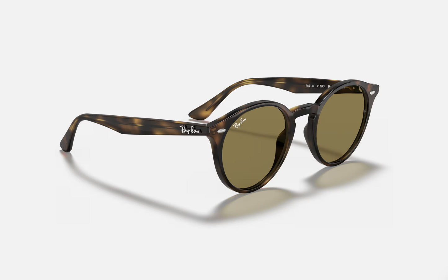 RAY-BAN RB2180 SUNGLASSES LT HAVANA w/ DRK BRN