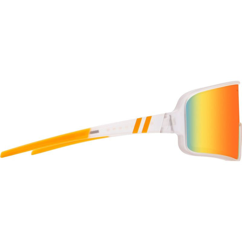 BLENDERS ECLIPSE SATURN CLOUD SUNGLASSES MATTE CLEAR w/ ORANGE PLR LENS