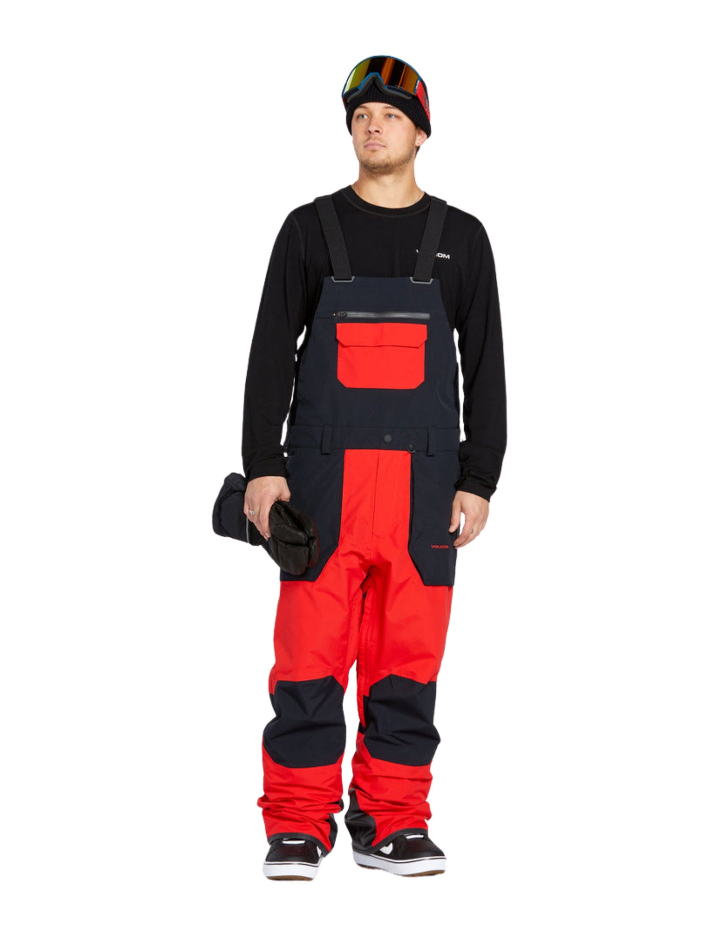 2025 VOLCOM RAIN GORE-TEX BIB PANT OVERALL CRIMSON