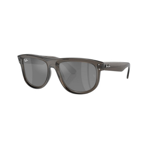 RAY-BAN BOYFRIEND SUNGLASSES REVERSE TRANS DARK GREY w/ GREY MIR