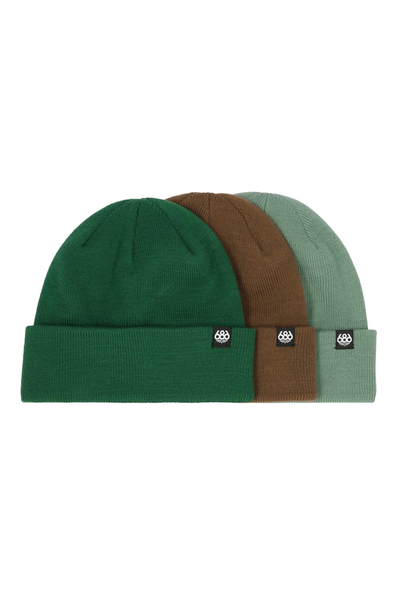 2026 686 STANDARD ROLL UP 3 PACK BEANIE ASSORTED 2