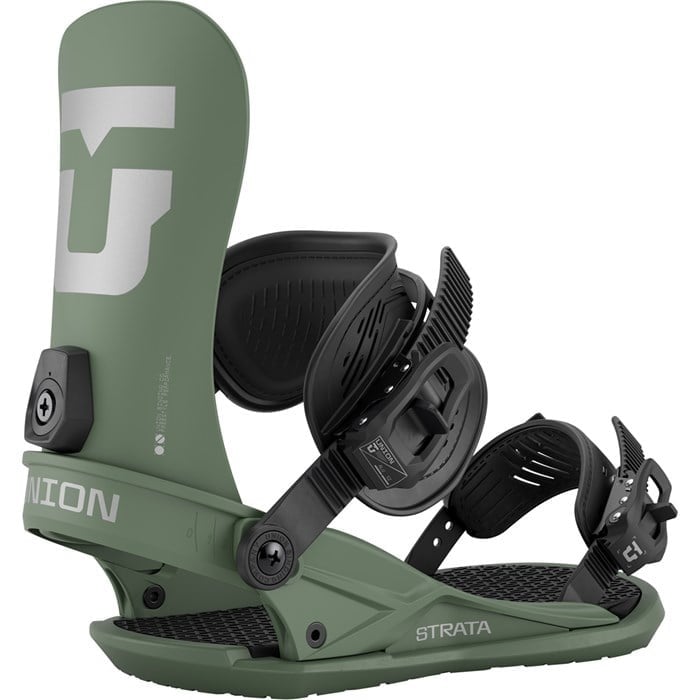 2026 UNION STRATA SNOWBOARD BINDINGS OLIVE GREEN