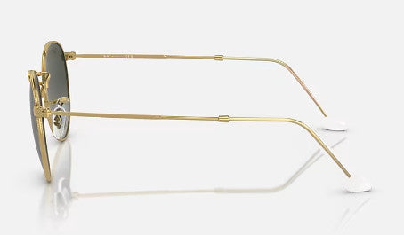 RAY-BAN ROUND METAL SUNGLASSES GOLD w/ GREY GRADIENT
