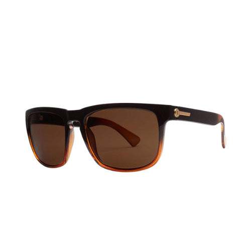 ELECTRIC KNOXVILLE XL MATTE BLACK AMBER SUNGLASSES w/ BRONZE PLR LENS