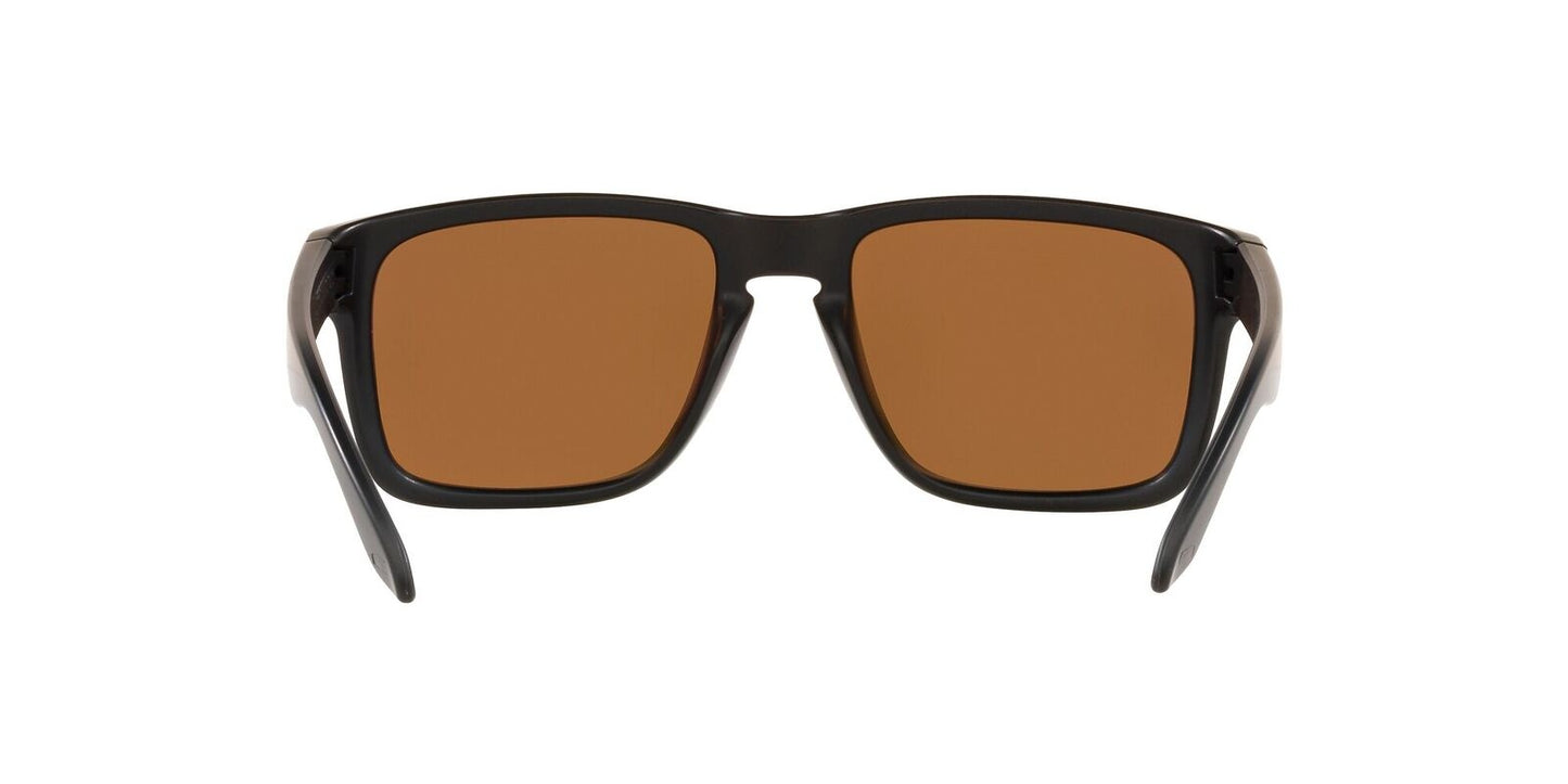 OAKLEY HOLBROOK MATTE CARBON SUNGLASSES w/ PRIZM 24K PLR LENS