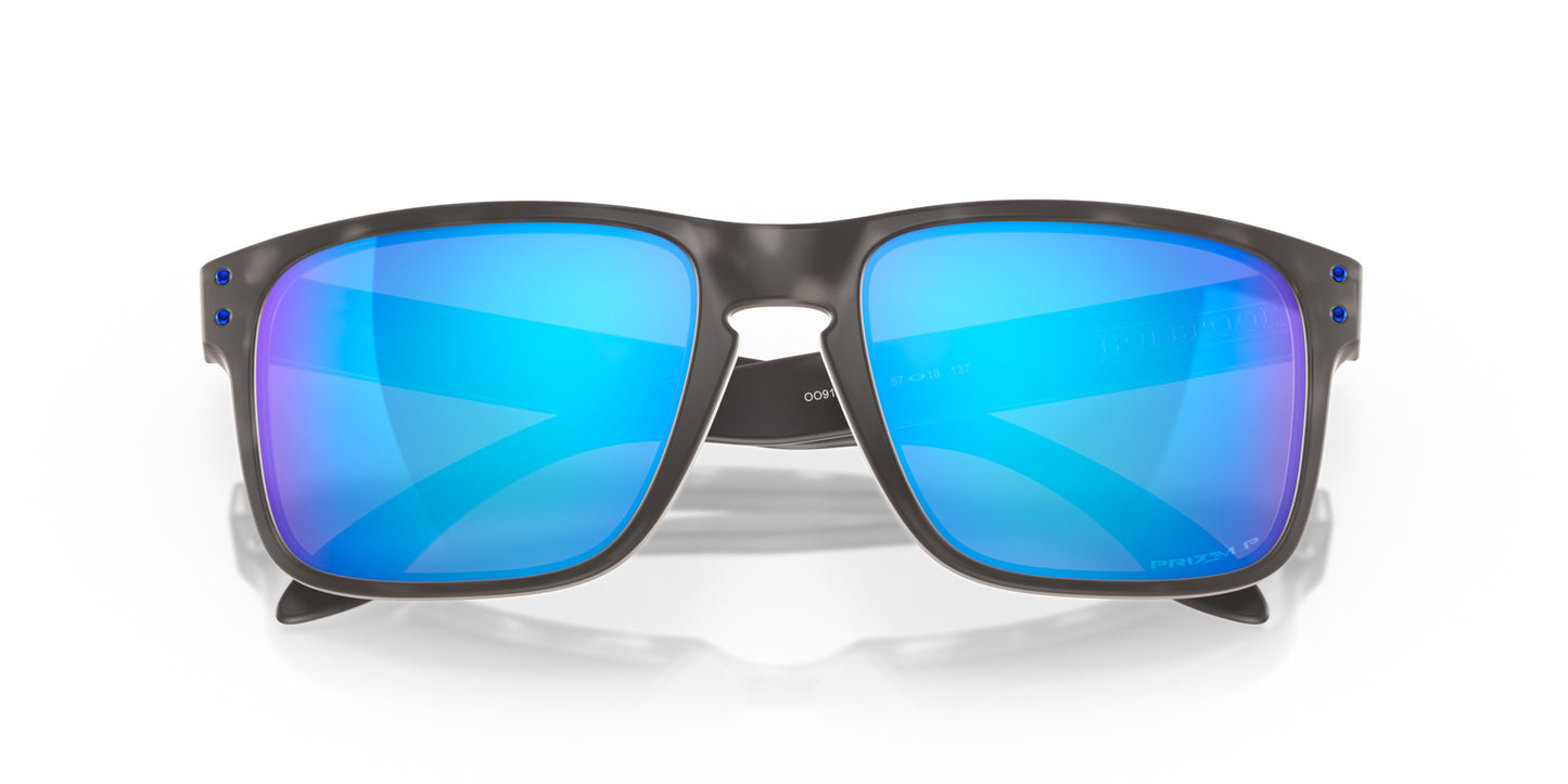 OAKLEY MATTE BLACK TORTOISE SUNGLASSES w/ PRIZIM SAPPHIRE IRID