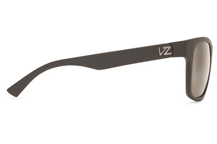 VONZIPPER BAYOU BLACK SATIN SUNGLASSES w/ GRY PLR LENS