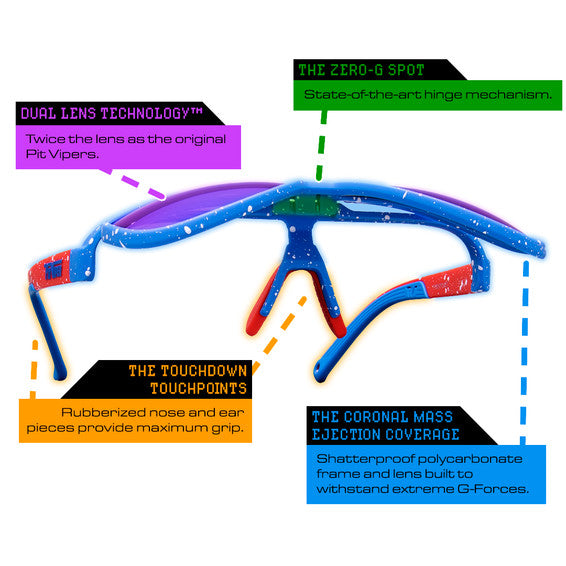 PIT VIPER THE BLUE RIBBON LIFT OFFS SUNGLASSES