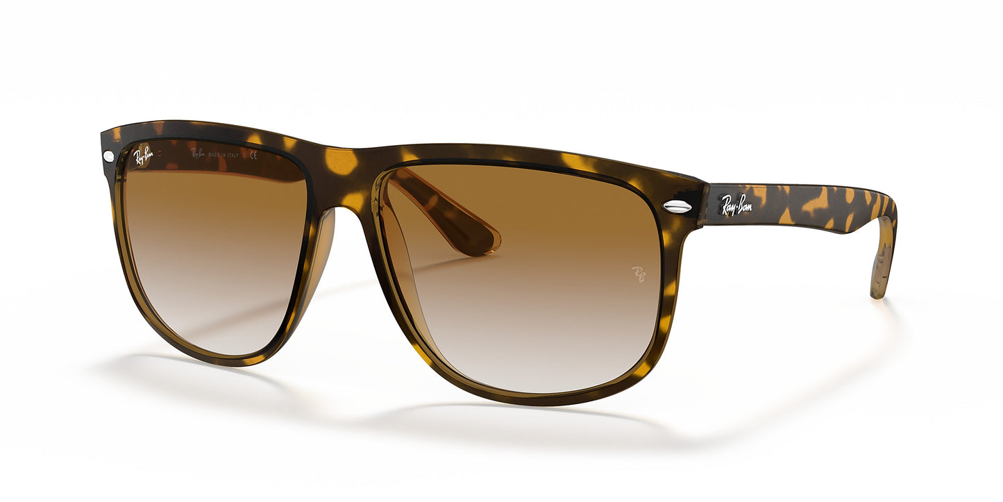 RAY-BAN BOYFRIEND SUNGLASSES LT HAVANA w/ CLEAR GRAD BRWN