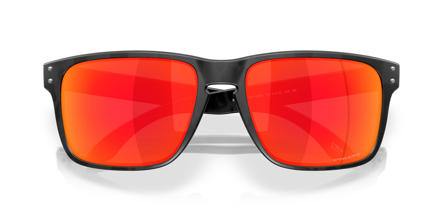 OAKLEY HOLBROOK XXL MATTE BLACK CAMO SUNGLASSES w/ PRIZM RUBY