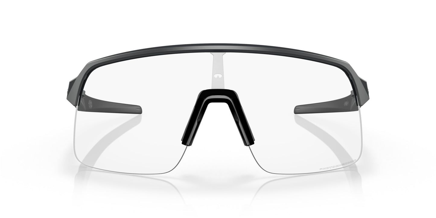 OAKLEY SUTRO LITE MATTE CARBON SUNGLASSES w/ CLEAR TO BLK PHOTO