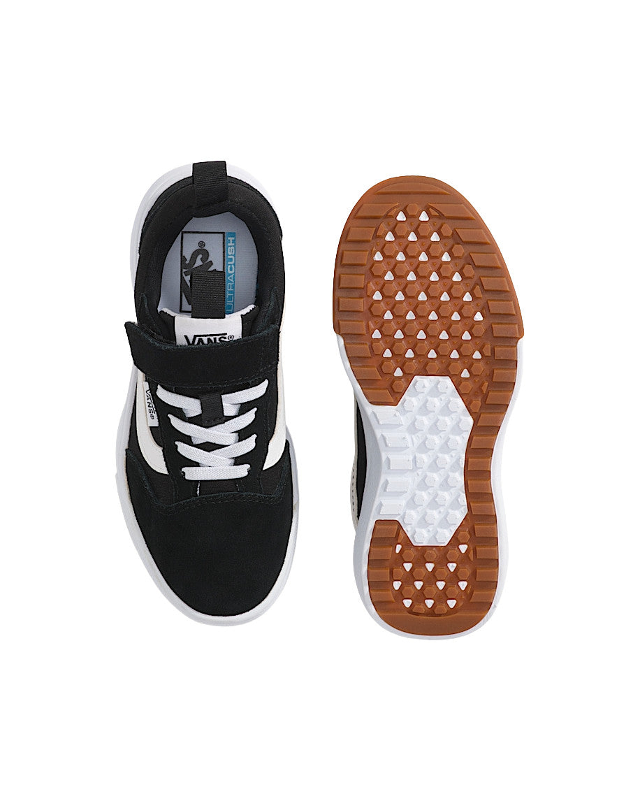 VANS LITTLE BOYS ULTRARANGE 66 V SHOES FA25 (6BT1) BLACK/TRUE WHITE