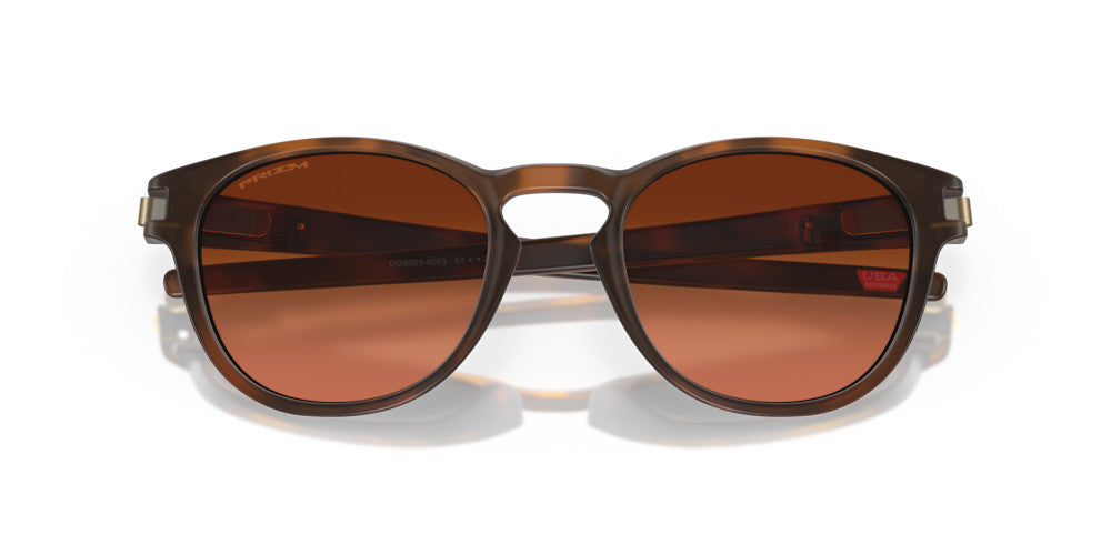 OAKLEY LATCH MATTE BROWN TORTOISE SUNGLASSES w/ PRIZM BRN GRAD LENS