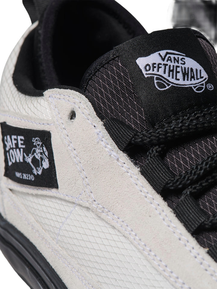 VANS MENS SKATE SAFE LOW SHOES FA25 (BWI) ATIBA BONE BLACK/WHITE