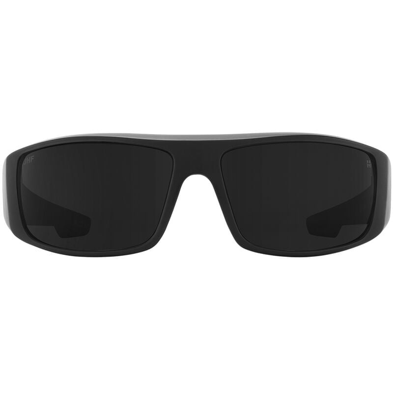 SPY LOGAN BOO J MATTE BLACK GLOSS BLACK FLAMES SUNGLASSES w/ HAPPY GRY