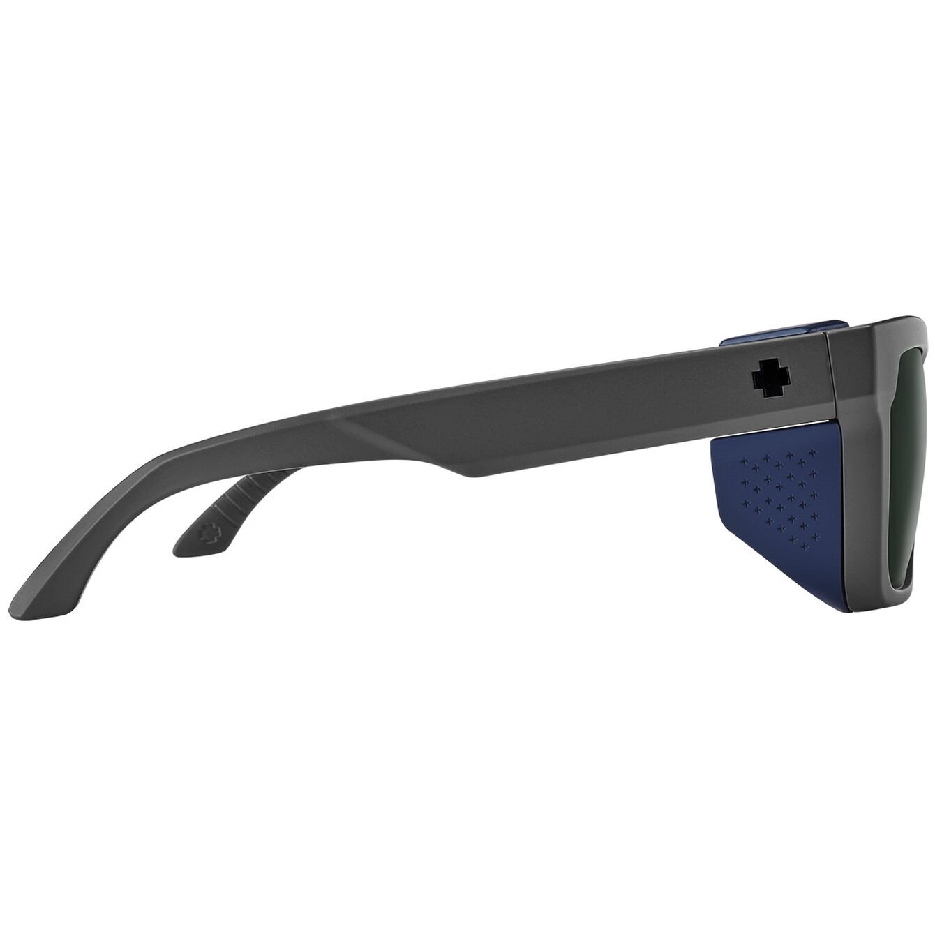 SPY HELM TECH MATTE DARK GRY SUNGLASSES w/ HAPPY GRY GRN