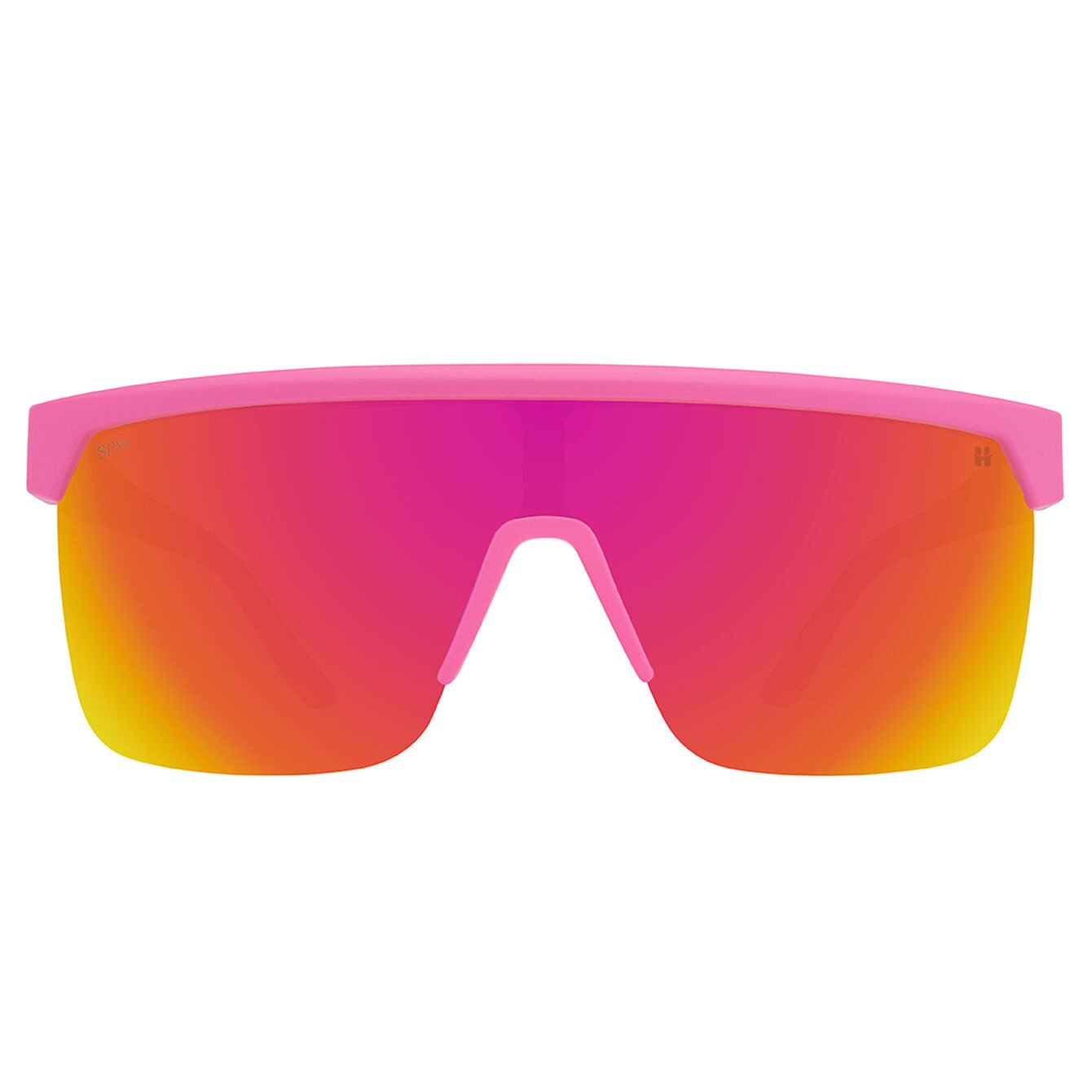 SPY FLYNN 5050 MT PINK MT TRANS SUNGLASSES w/ HAPPY BRNZ PNK MIR